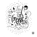 "life goes on"  tattoo design idea