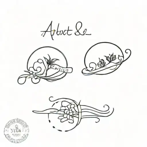 We got married April 4th at 4 pm, we’d like a simple logo tattoo indicating our anniversary date and time  tattoo design idea