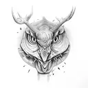 hunting with outdoors  tattoo design idea