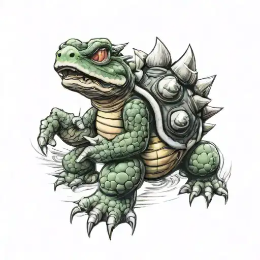 Mario koopa tattoo design idea