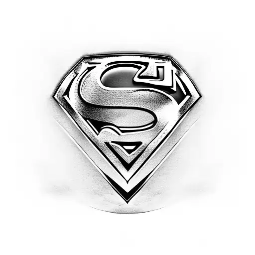 Superman's emblem morphing into a soaring bird tattoo design idea