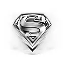 Superman's emblem morphing into a soaring bird tattoo design idea