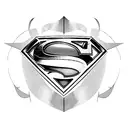 Superman's emblem morphing into a soaring bird tattoo design idea
