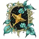 pleiades pisces sign tattoo design idea