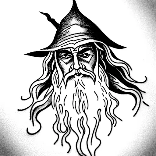 Gandalf tattoo design idea