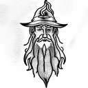Gandalf tattoo design idea