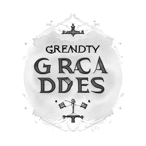 grandmas favorite bible phrase with her birth to death date tattoo design idea