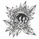 half laurel crown with oleander tattoo design idea