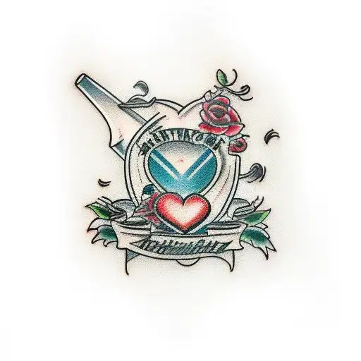 heartbreak tattoo design idea