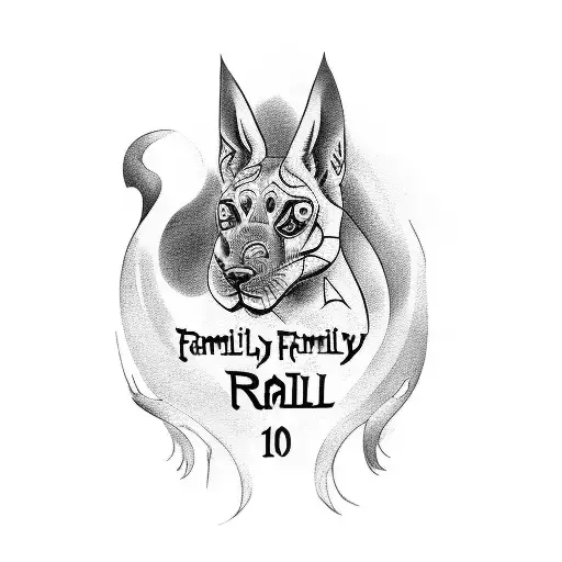 Family Names Tattoo Ralf Birgit Marcel Melissa tattoo design idea