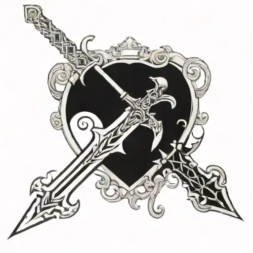 Elucidator sword sword art online tattoo design idea