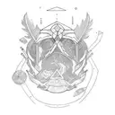 the alchemist tattoo design idea