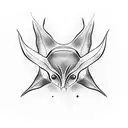 Manta Ray tattoo design idea