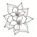 blind mute flower  tattoo design idea