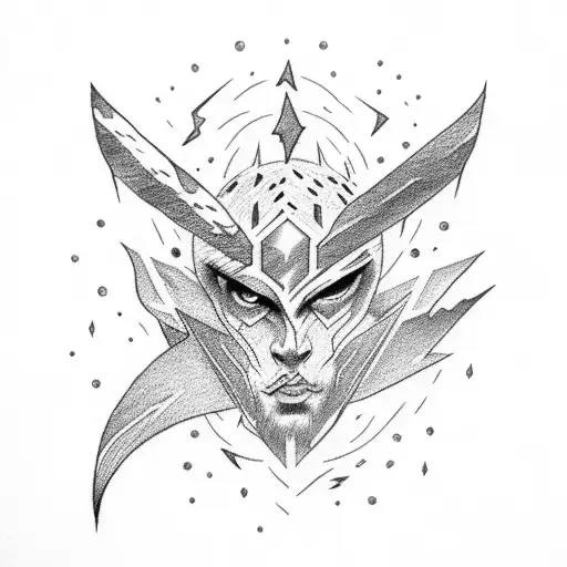 Lightning Bolt tattoo design idea