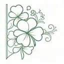 shamrock tattoo design idea
