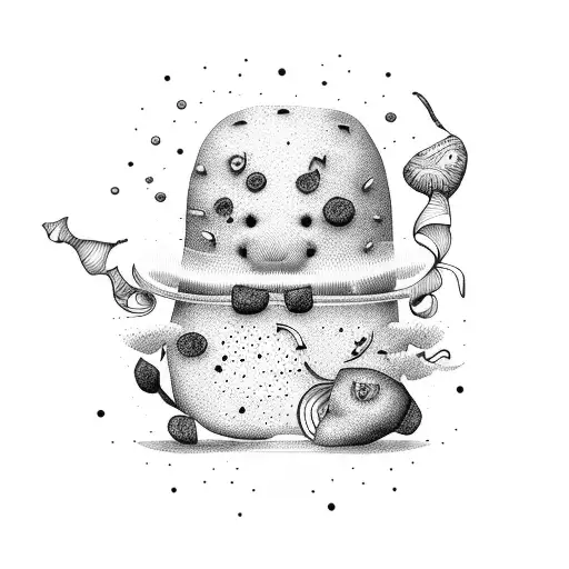 couch potato tattoo design idea