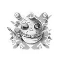 couch potato tattoo design idea