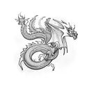 Dragon tattoo design idea
