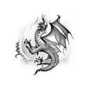 Dragon tattoo design idea