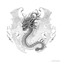 Dragon tattoo design idea