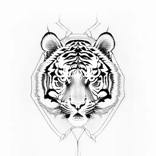 tiger and dragon tattoo design idea