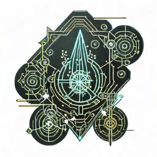 Athena minimal line art tattoo design idea