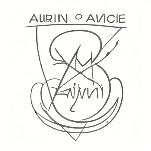 tattoo with the combination of the names Amir, Etai, Karin tattoo design idea