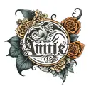 tattoo with the combination of the names Amir, Etai, Karin tattoo design idea