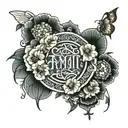 tattoo with the combination of the names Amir, Etai, Karin tattoo design idea
