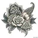 tattoo with the combination of the names Amir, Etai, Karin tattoo design idea
