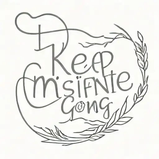 keep going tattoo design idea