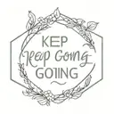 keep going tattoo design idea