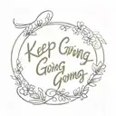 keep going tattoo design idea
