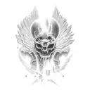 Damon's snd angels  tattoo design idea