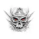 fight between heaven and hell  tattoo design idea