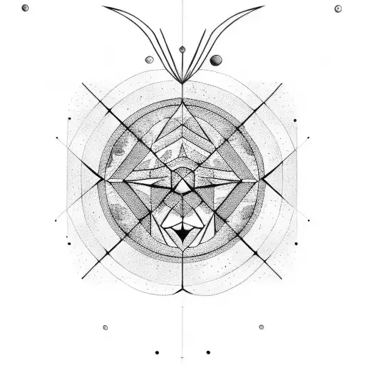Sagittarius constellation with a twist tattoo design idea