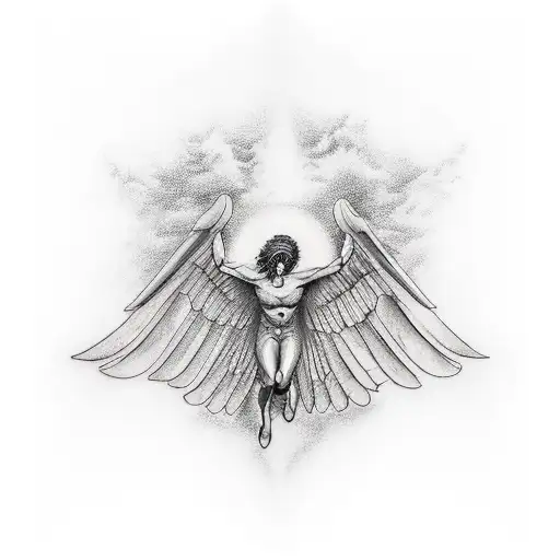 icarus tattoo design idea