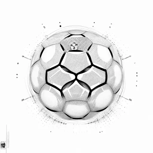 football ball with cr7 quote  tattoo design idea
