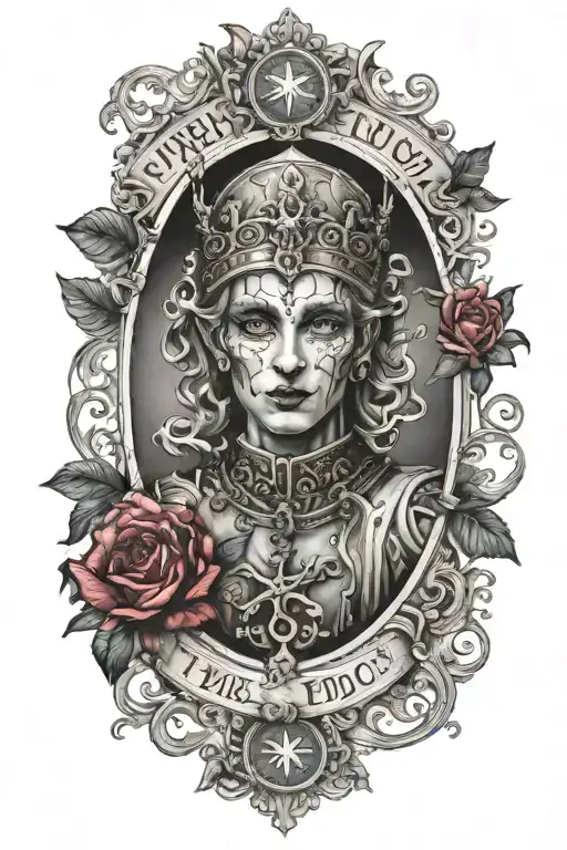 the fool tarot card tattoo design idea