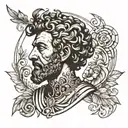 Marcus Aurelius tattoo design idea