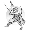 robin hood tattoo design idea