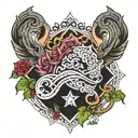 sabr tattoo design idea