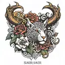 sabr tattoo design idea