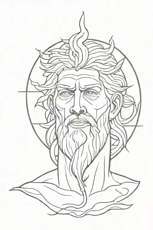 zeus electric tattoo design idea