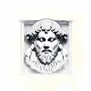 The name "ARISTOTLE ATLAS" in ancient Greek writing The Greek titan atlas The Greek philosopher Aristotle Greek mytholog tattoo design idea