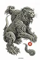 leo zodiac sign language outside tattoo design idea