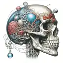 Human anatomy, spiritual, with influences from the band Tool. tattoo design idea