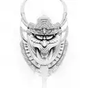 maori worrior cesar tattoo design idea