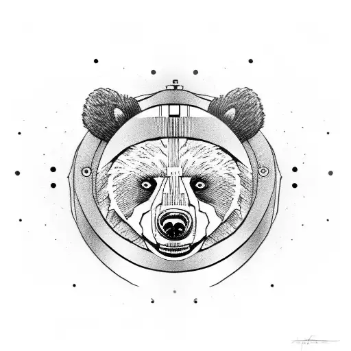 jiu jitsu bear tattoo design idea